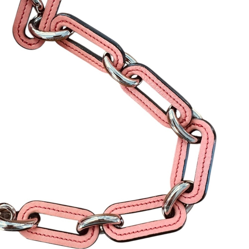 Marc Jacobs Classic Coral Pebbled Leather Kiss-Lock Frame Bag with Chain Strap - Picture 7 of 11
